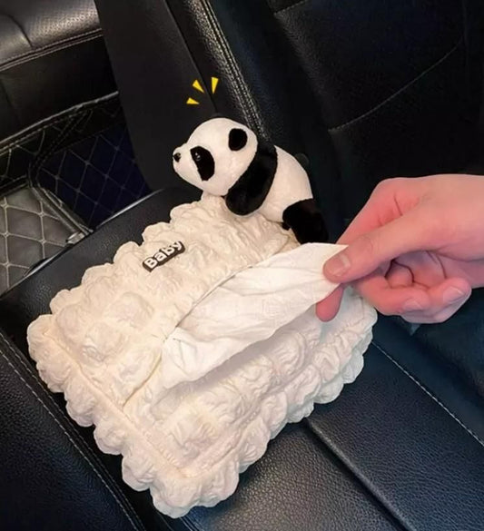 Panda Car Seat Tissue Holder